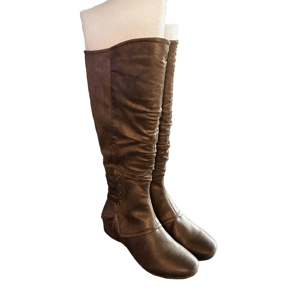 G.H. Bass Wren Extended Calf Riding Boots 🤎 Boho Equestrian 9.5 WC